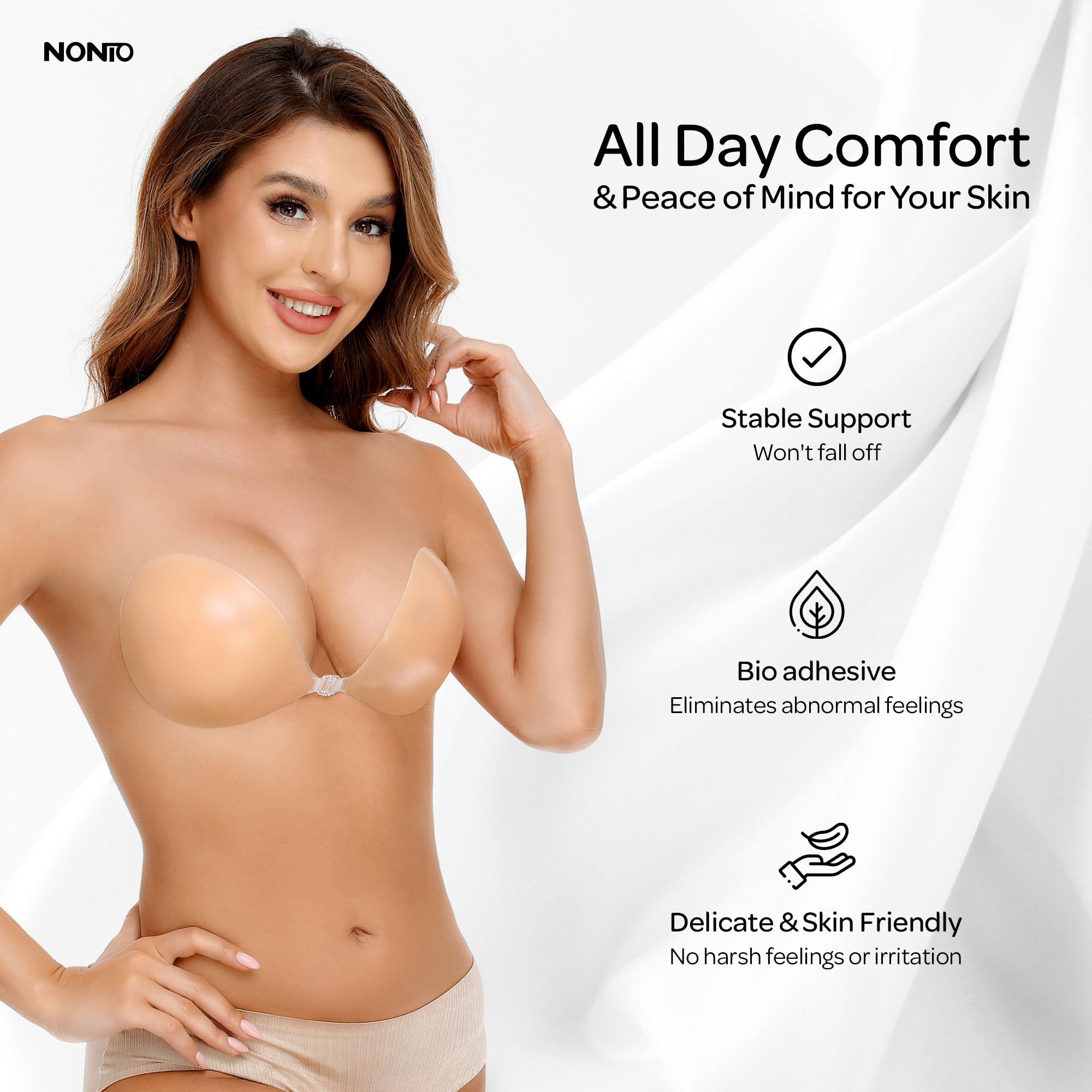 Backless Bra Sticky - Bra Perekat Tanpa Tali, Lem Perekat