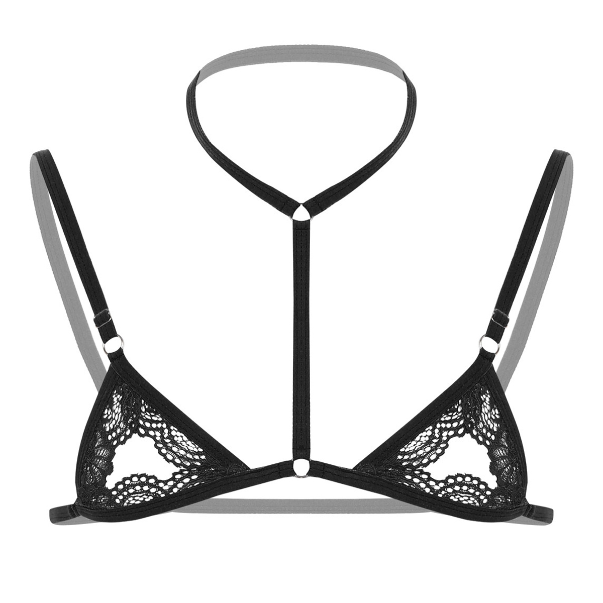 Sheer Bra Lace - Pria Seksi Harness Erotis Bra Pria