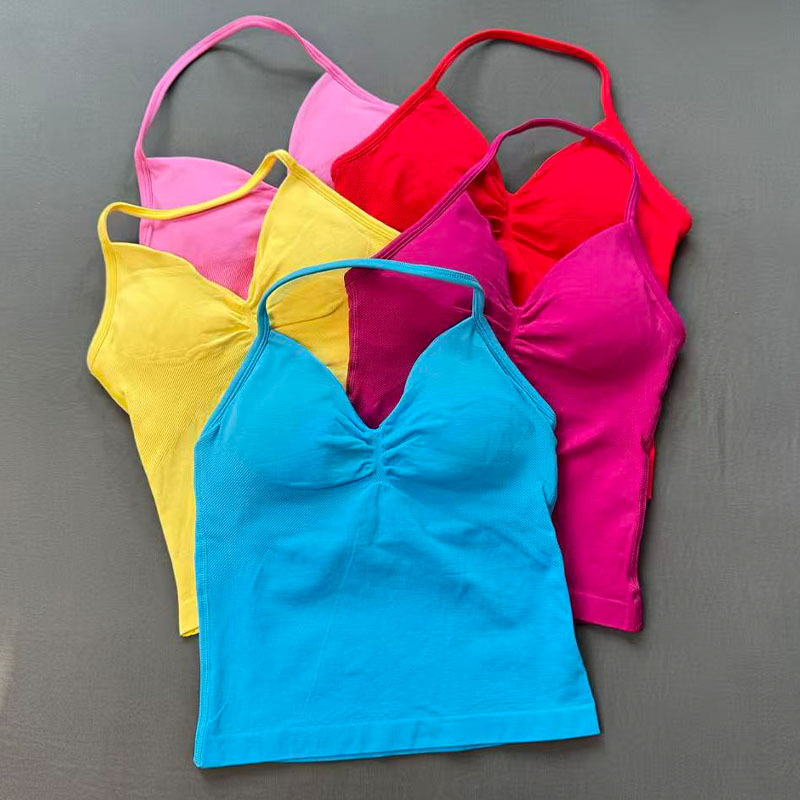 T Shirt Bra Seamless - Bra Olahraga Yoga Wanita Tanpa Jahitan,