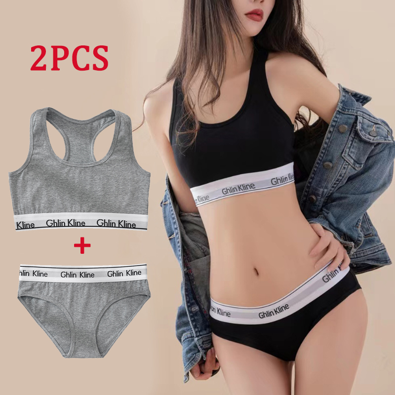 Cotton Bra Everyday - 2 potong pakaian dalam Ghlin Kline