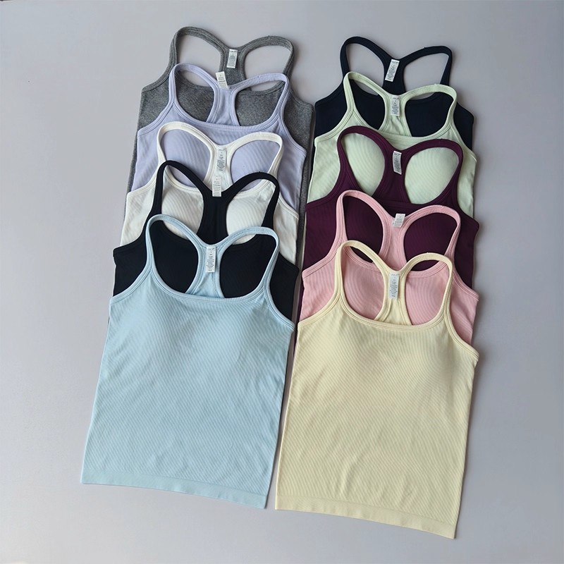 T Shirt Bra Seamless - Kaos Tank Top Yoga Wanita Musim