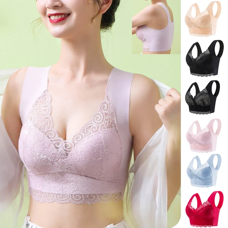 Sleep Bra Bralette - Bra Bralette renda tanpa kawat, Bra