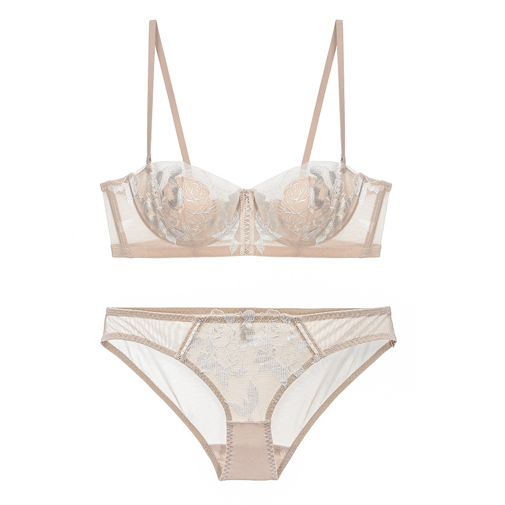 Purcoral Floral Rose Lace Balc - Demi Bra Balconette ulasan dan harga