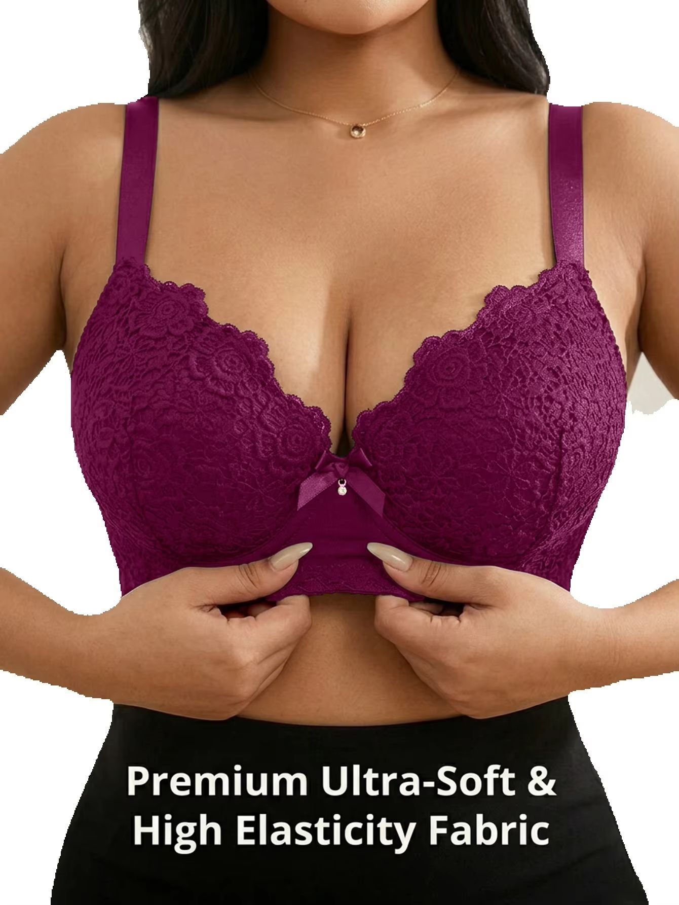 BH Wanita Plus Size Floral Pus - Minimizer Bra Women ulasan dan harga