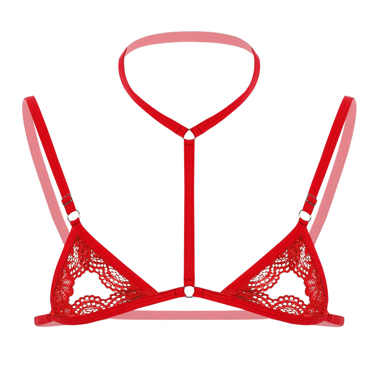 Pria Seksi Harness Erotis Bra  - Sheer Bra Lace ulasan dan harga