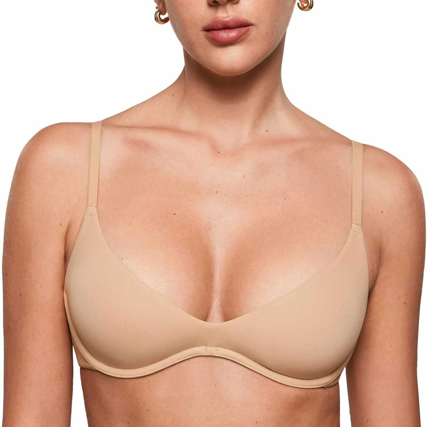 Bra Wanita Deep V Tanpa Bantal - Wirefree Bra Comfort ulasan dan harga