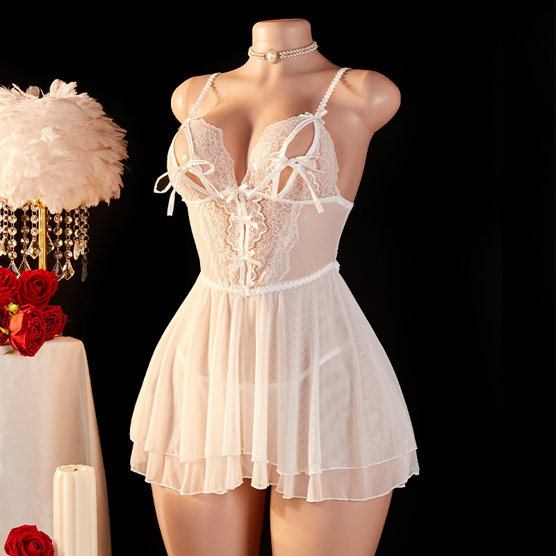 Lingerie Wanita Transparan Sek - Lace Bralette Set ulasan dan harga