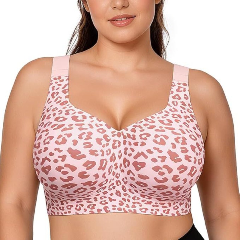 Leopard Jelly Bras Tanpa Kawat - Minimizer Bra Women ulasan dan harga