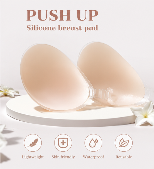 1 Buah Kelopak Payudara Siliko - Push Up Bra Silicone ulasan dan harga