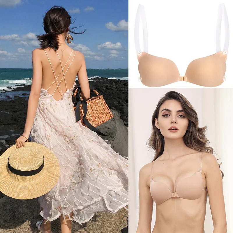 Penutup puting Bra tak terliha - Backless Bra Sticky ulasan dan harga