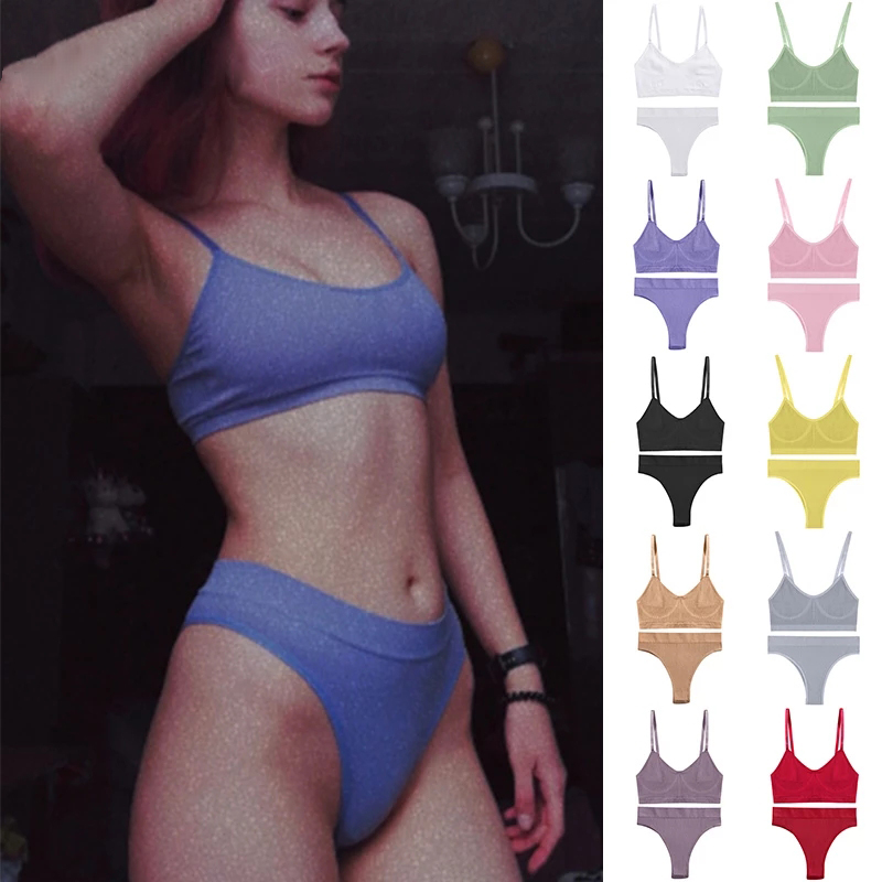 Set Bra Wanita Lingerie Seksi  - Cotton Bra Everyday ulasan dan harga
