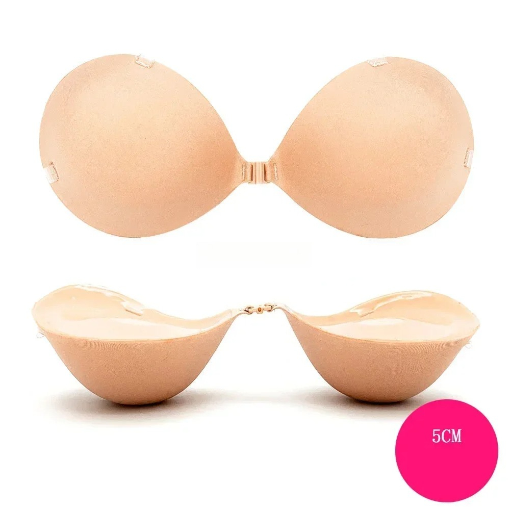Bra Silikon Push Up 5cm/6cm un - Backless Bra Sticky ulasan dan harga