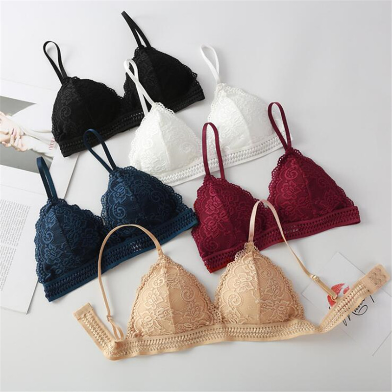 Bra Wanita 2026 Model Segitiga - Lace Bralette Set ulasan dan harga