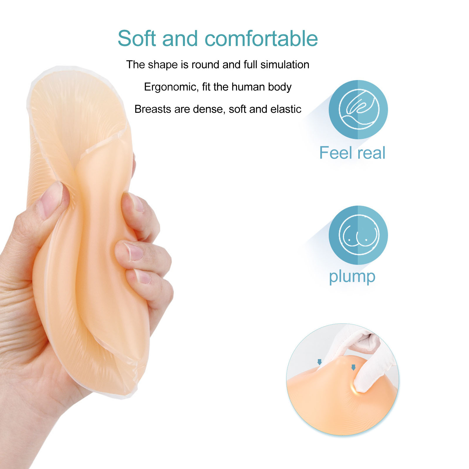 5.3Oz Bantalan Bra Silikon Ben - Mastectomy Bra Pocket ulasan dan harga