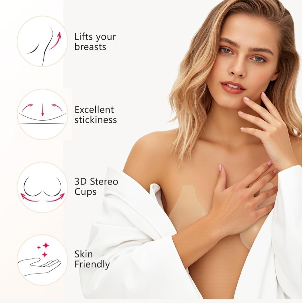Penutup Puting Payudara Siliko - Push Up Bra Silicone ulasan dan harga