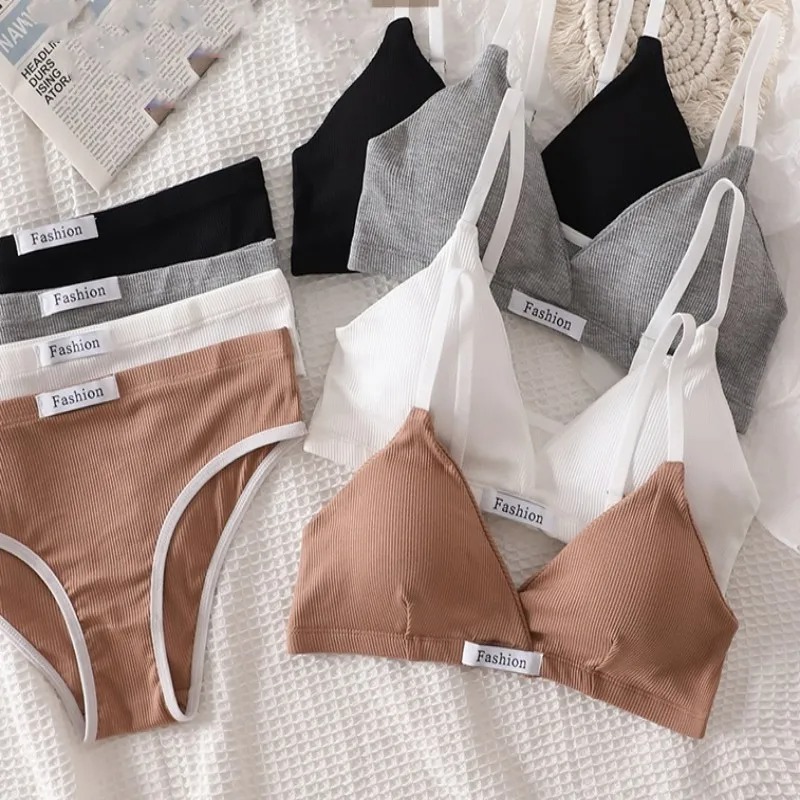 Set Bra katun wanita, celana d - Cotton Bra Everyday ulasan dan harga