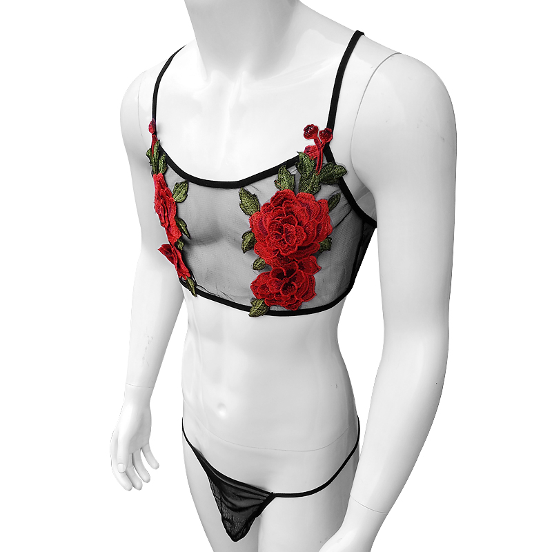 Set Lingerie Renda Jaring Tipi - Sheer Mesh Bra ulasan dan harga